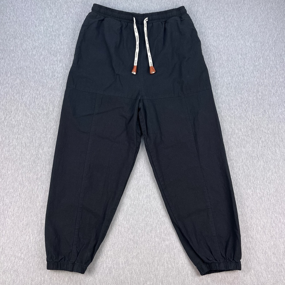 Kidoriman Kireina Pants 2.0 Mens L-Regular (32 Waist) Black Baggy Comfort Japan